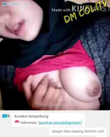 Background nonton video viral BOCIL Hijab Smp Pamer Toge Gede Di Ometv